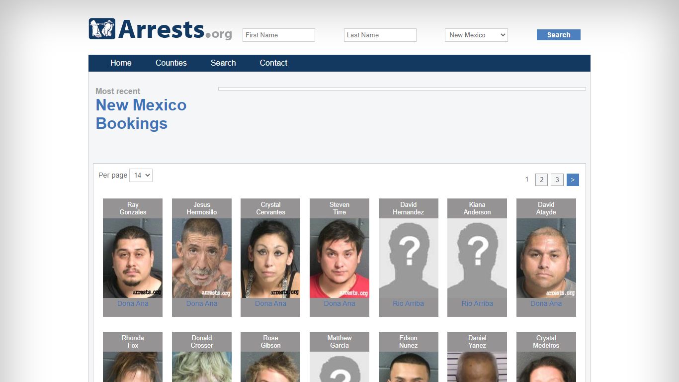 New Mexico Arrests and Inmate Search